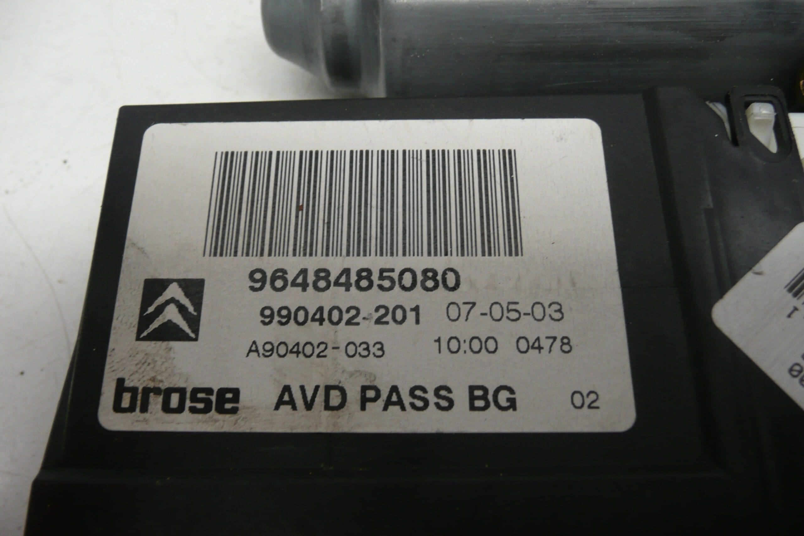 Fram höger fönstermotor Citroën C5 9648485080