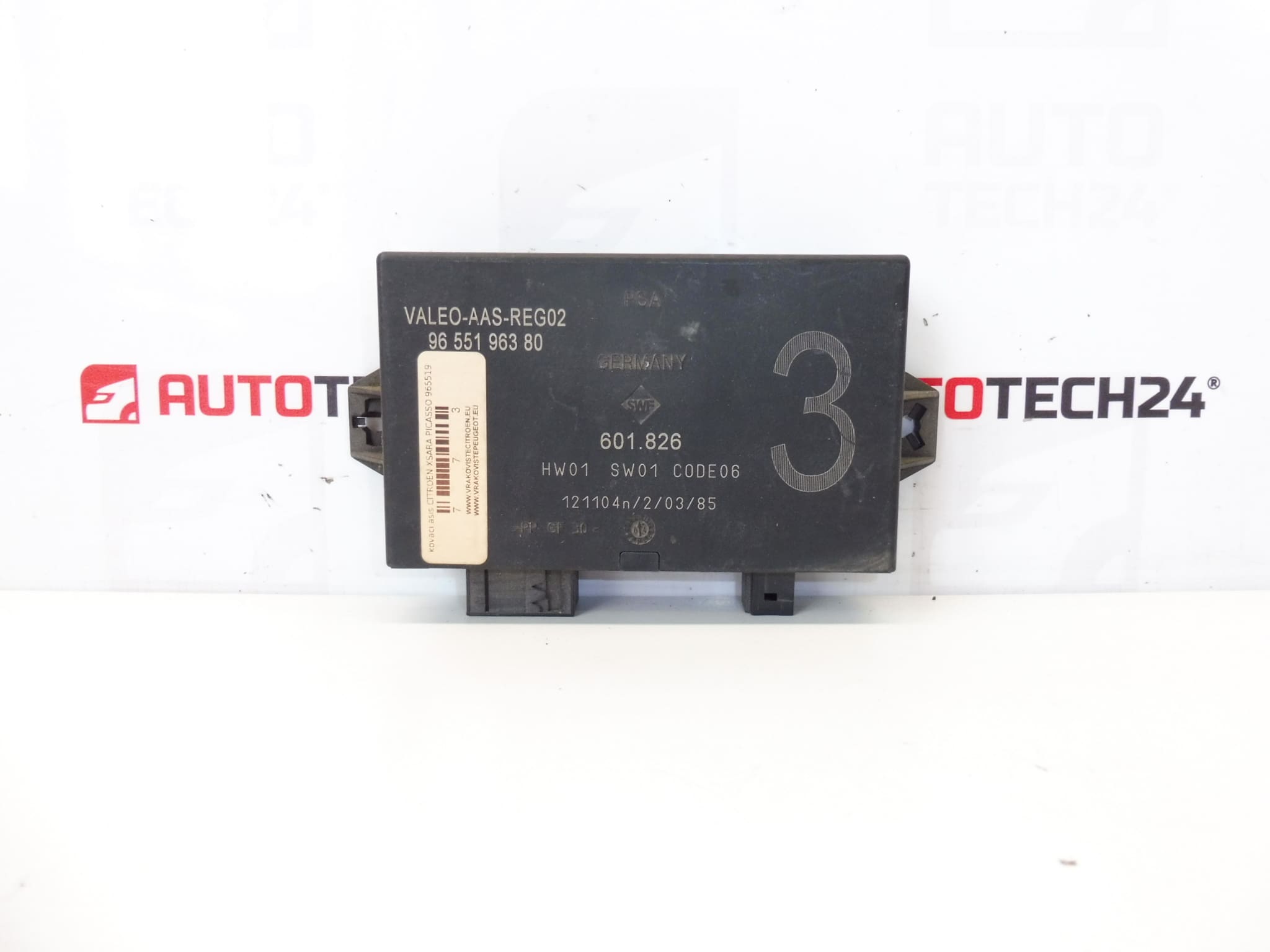 ECU parkeringsassistent Citroën 9655196380 601.826 6590F1