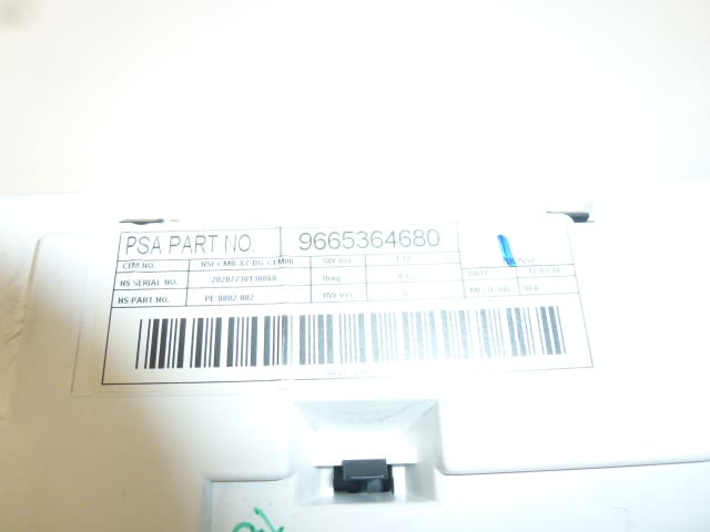 Hastighetsmätare Citroën C5 X7 körsträcka 178000km 9665364680 610354