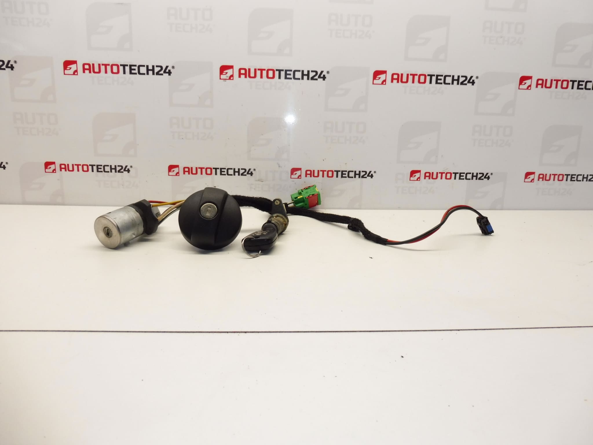 Switchbox, uppsättning lås, 1 nyckel Peugeot 307 4162AS 4162X4