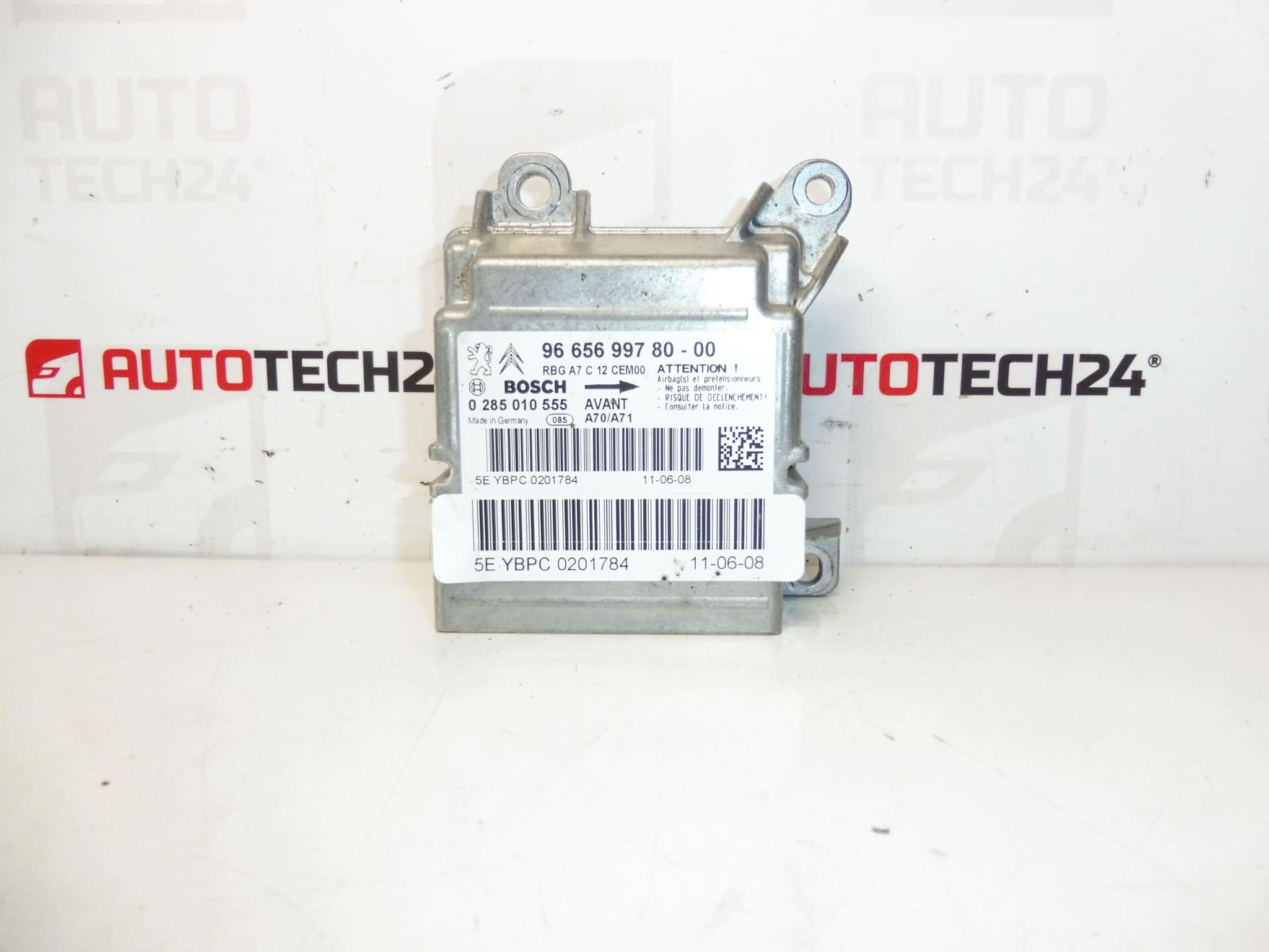 Bosch Peugeot 207 krockkuddeenhet 9665699780 0285010555 6546K0