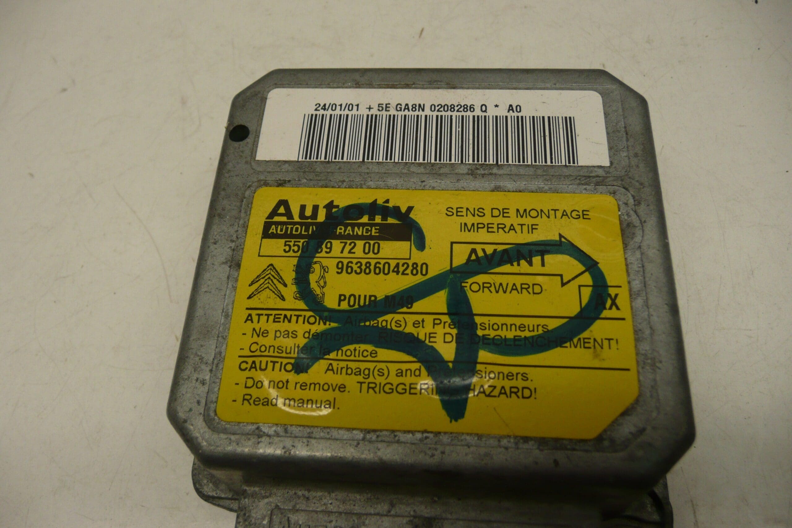 Airbag-enhet Citroën Berlingo I 9638604280 - Bild 2