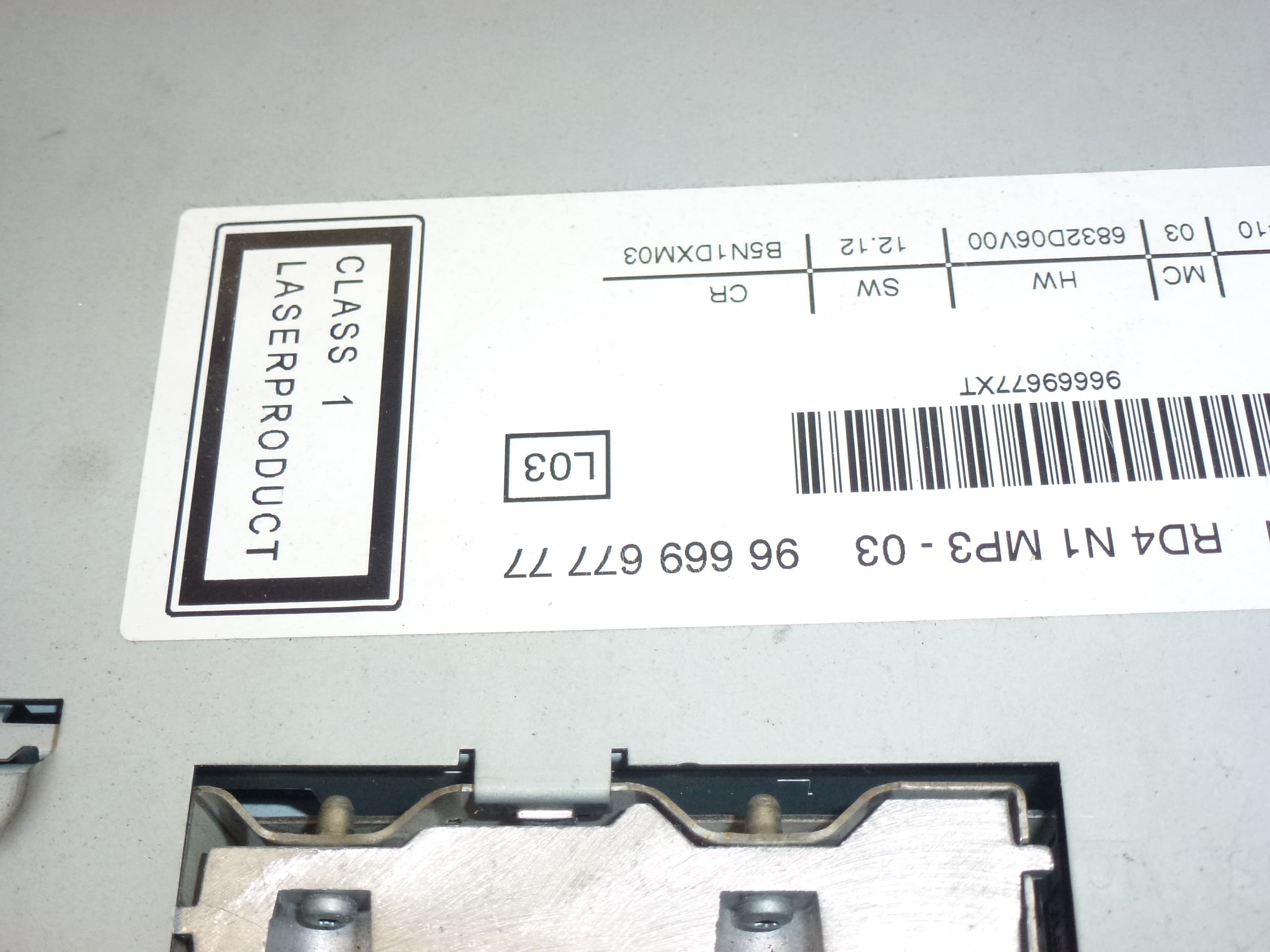 Autoradio med CD MP3 Citroën Peugeot 9666967777 6579FG - Bild 2