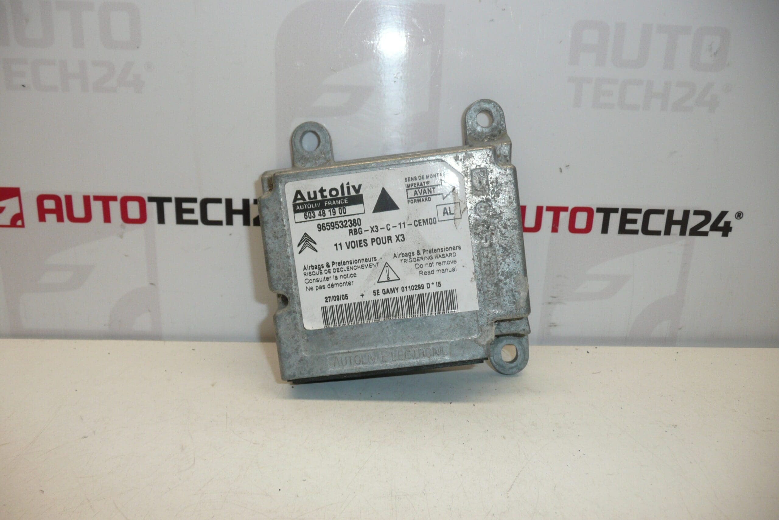 Citroën C5 II krockkuddeenhet efter en olycka