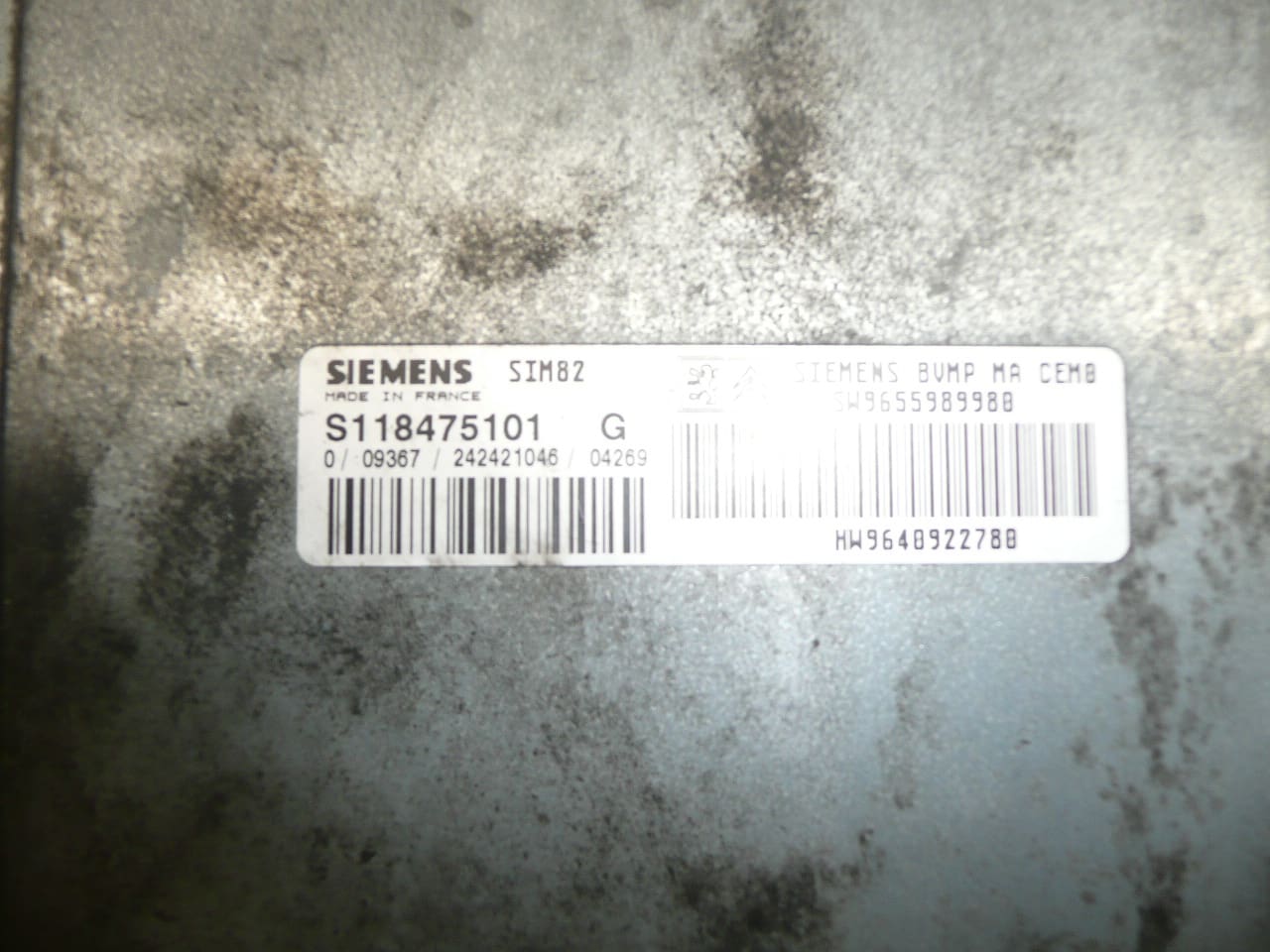 ECU Sensodrive Citroën Peugeot 9640922780 S118475101 2529N3 - Bild 2