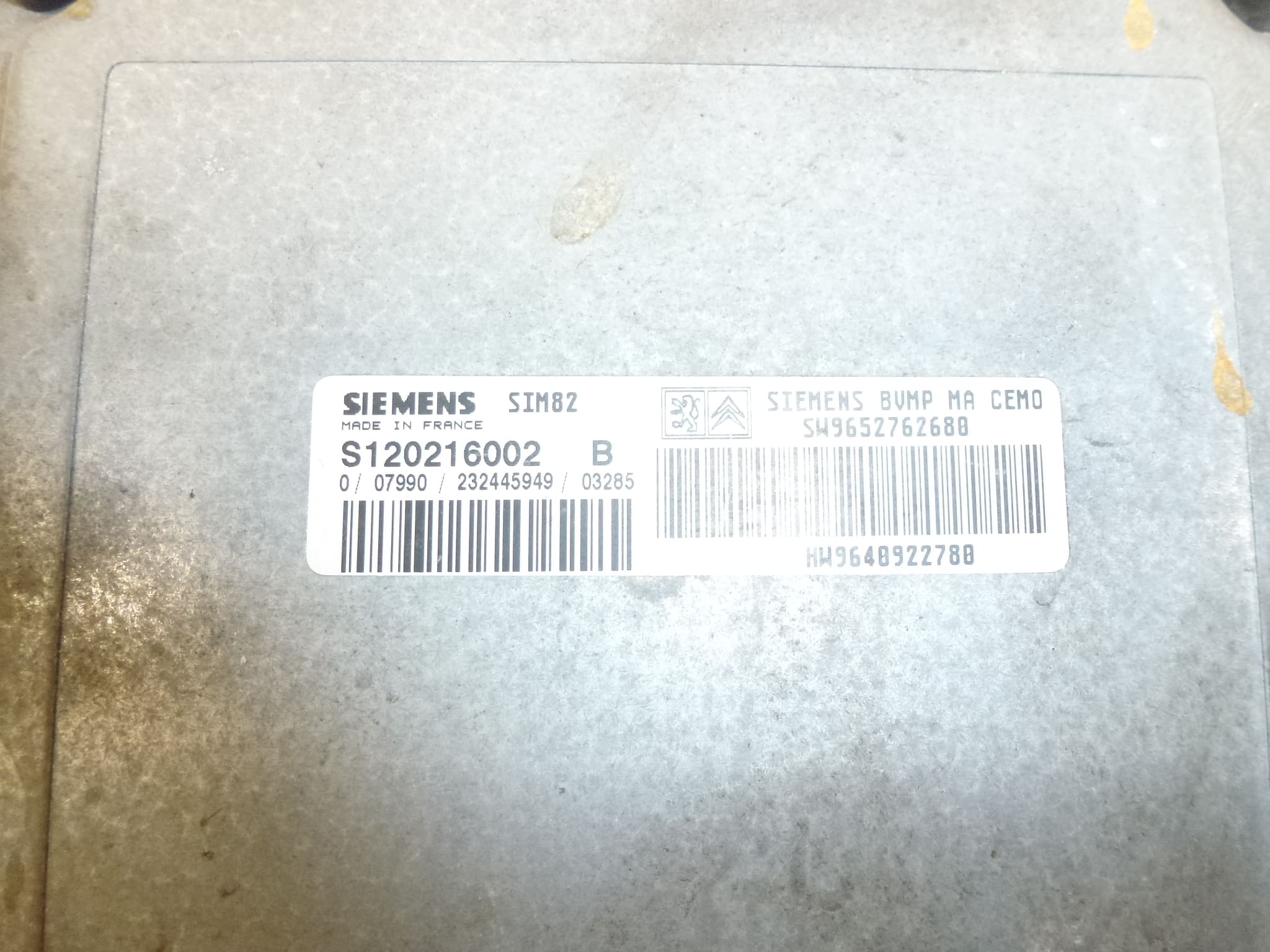 ECU Sensodrive Citroën Peugeot 9640922780 S120216002 B 2529J9 - Bild 2