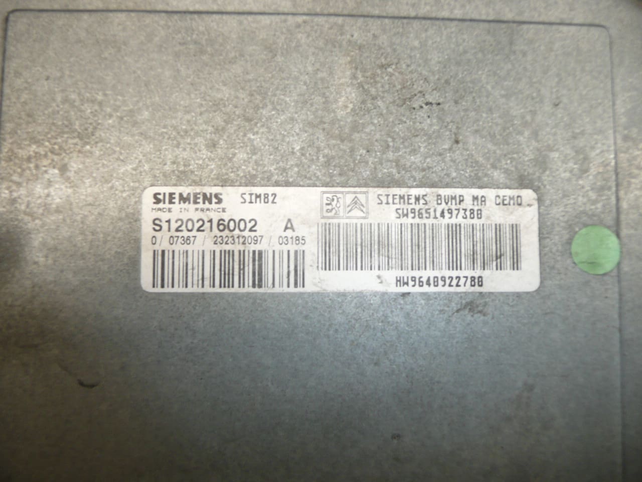 ECU Sensodrive För Citroën Peugeot 9640922780 S120216002 C 2529J9 - Bild 2