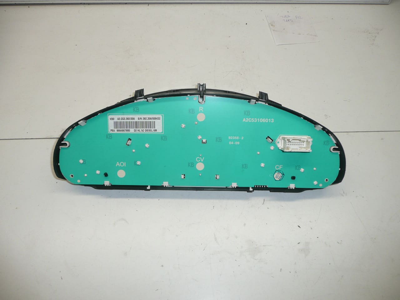 Varvräknare Peugeot 407 9664667680 610385 - Bild 2