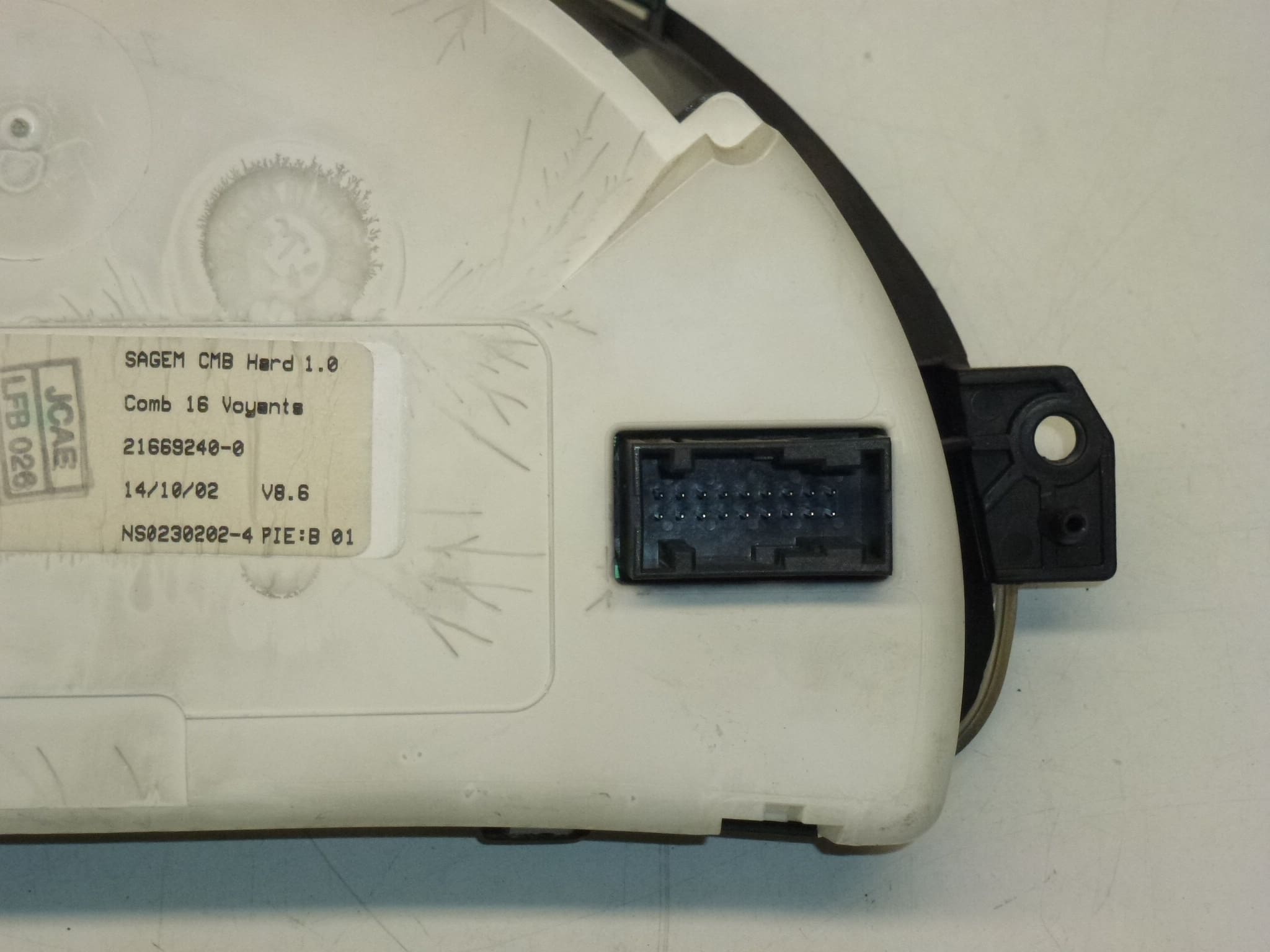 Tachometer Sagem Citroën C2 C3 körd 206000km 9645994280 - Bild 2