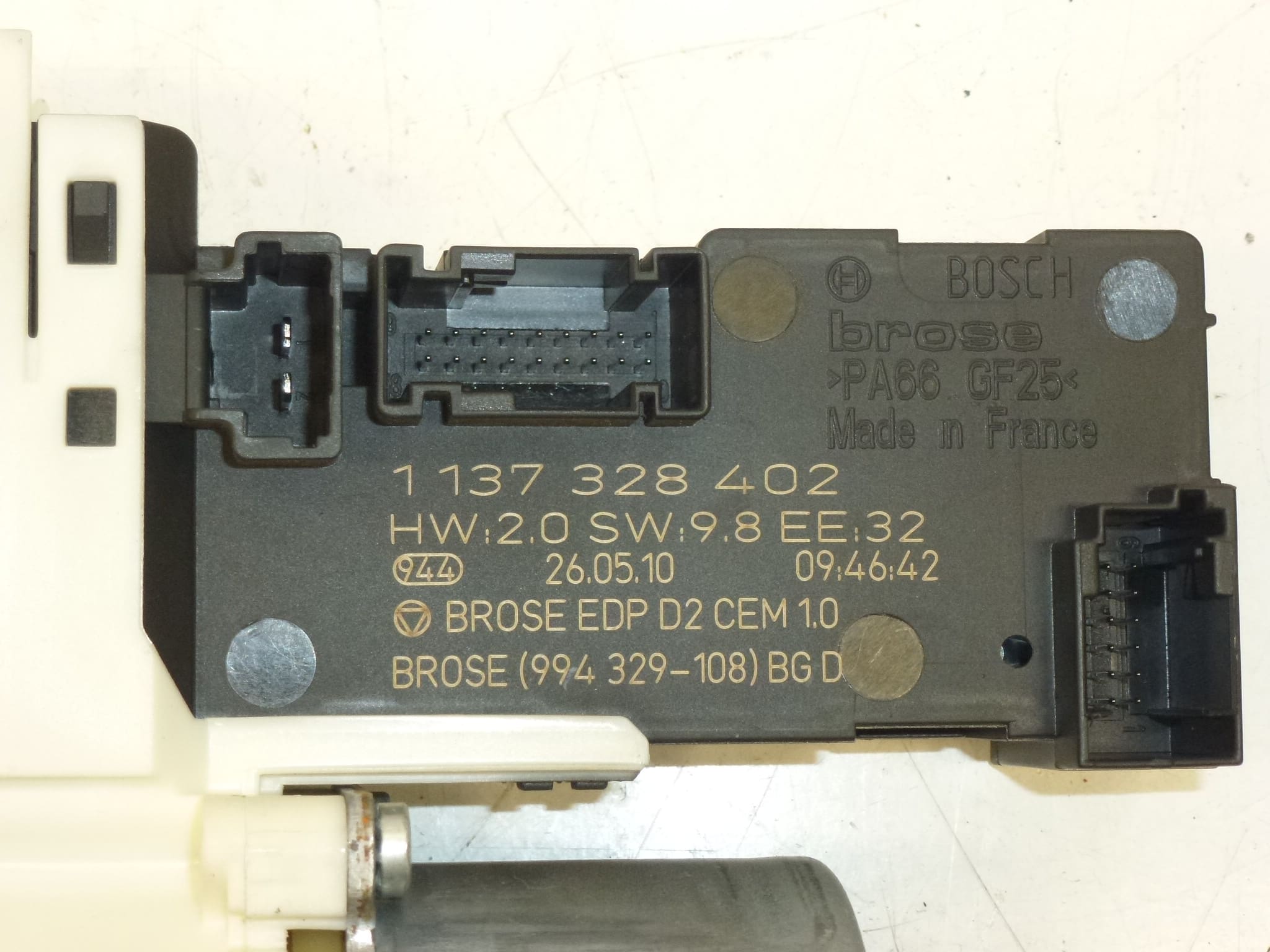 Motor För Höger Framtill Fönsterhiss Peugeot 407 9663036380 9222Y8 - Bild 2