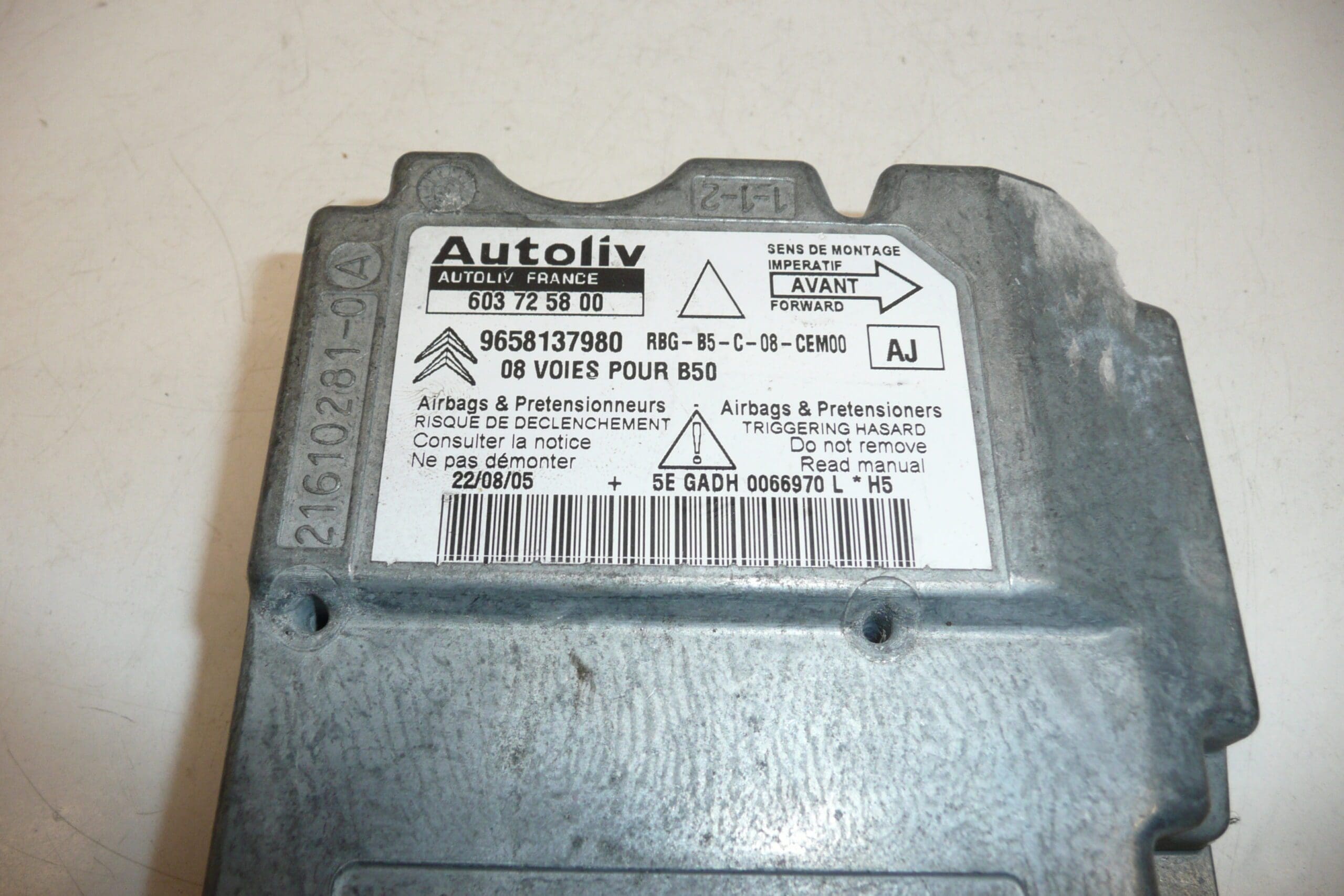 Airbag-enhet Citroën C4 9658137980 - Bild 2