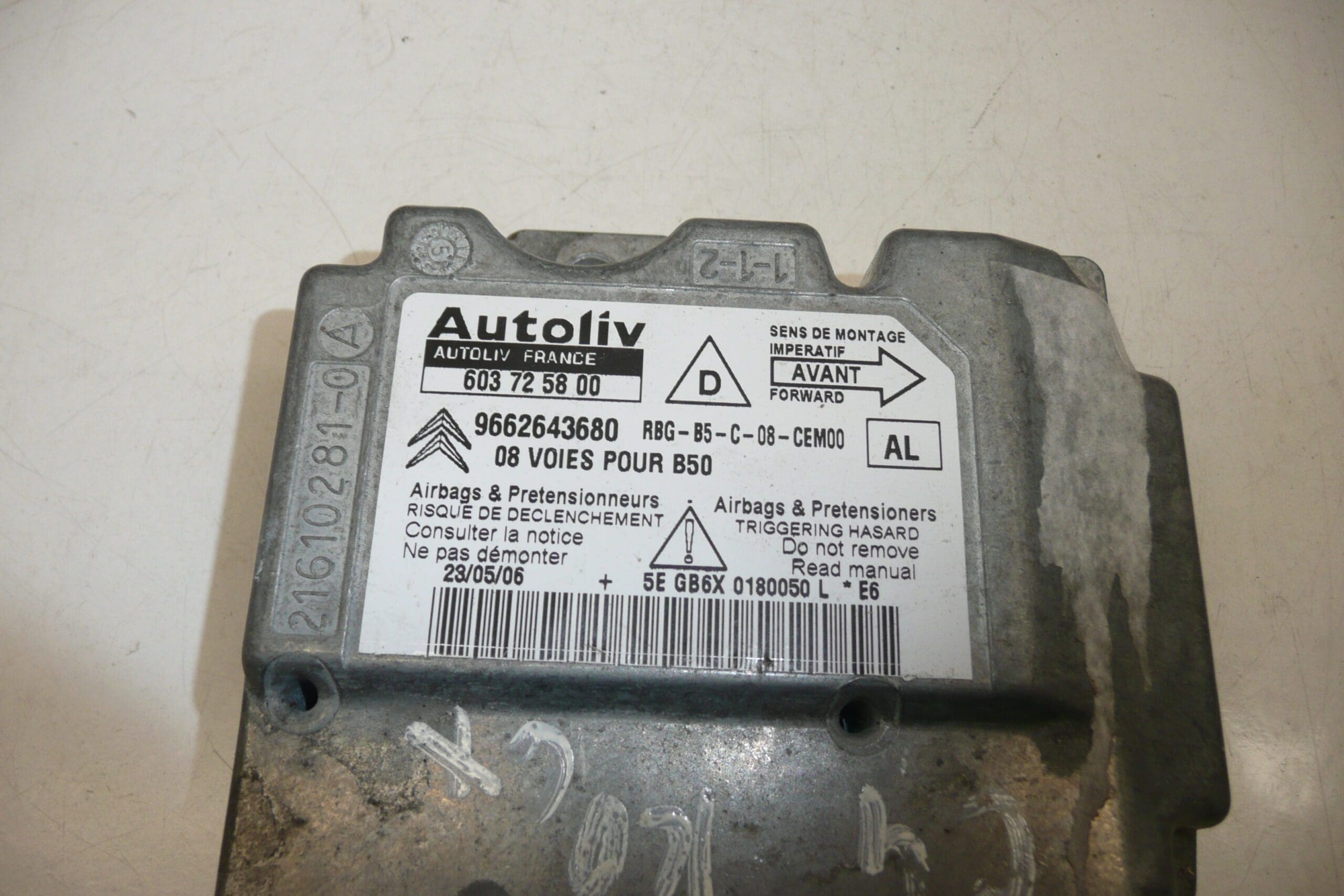 Airbagsenhet Citroën C4 9662643680 - Bild 2
