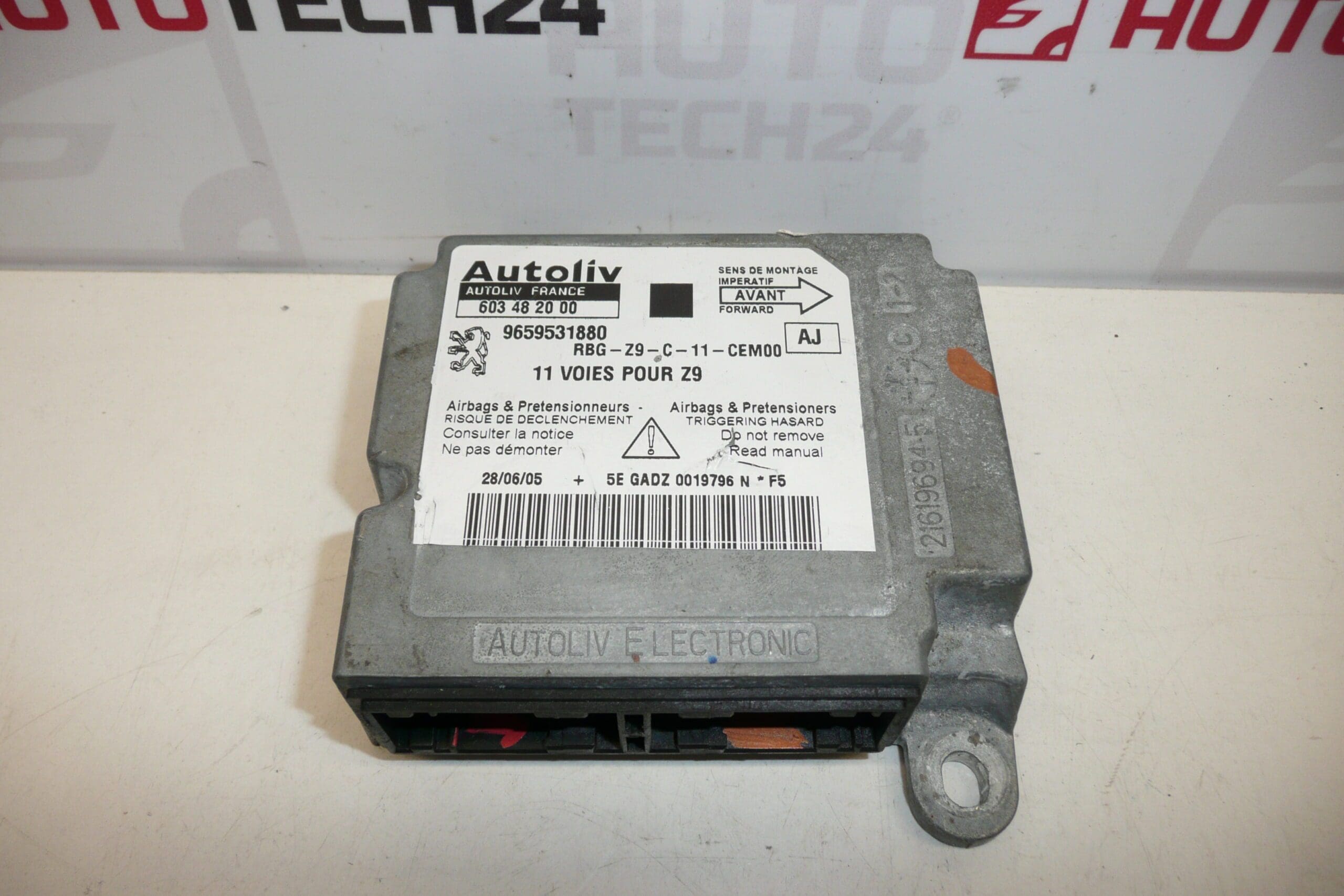 Peugeot 607 krockkuddeenhet 9659531880 603482020