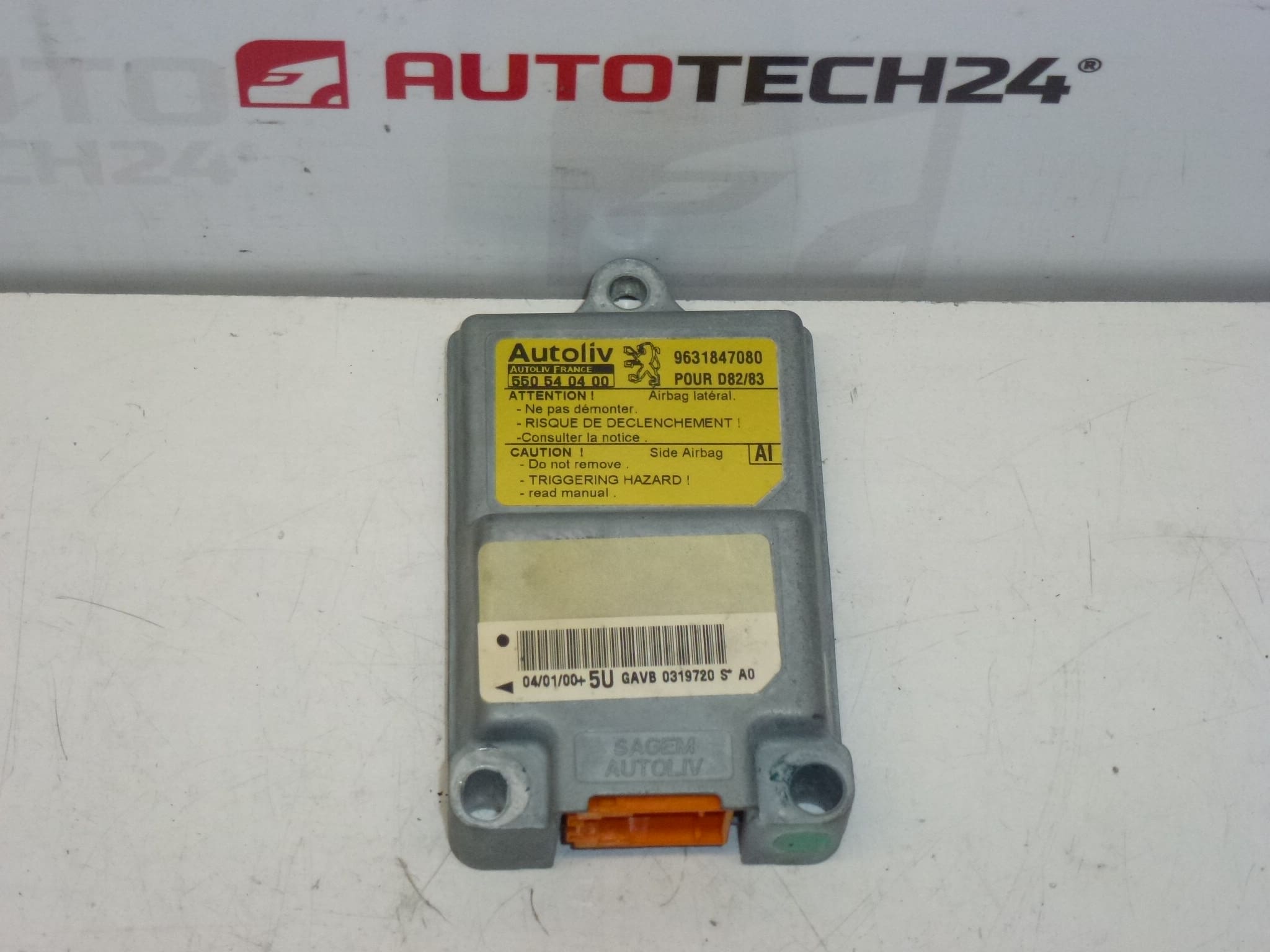 Citroën Peugeot sidokrockkuddeenhet 9631847080 550540400