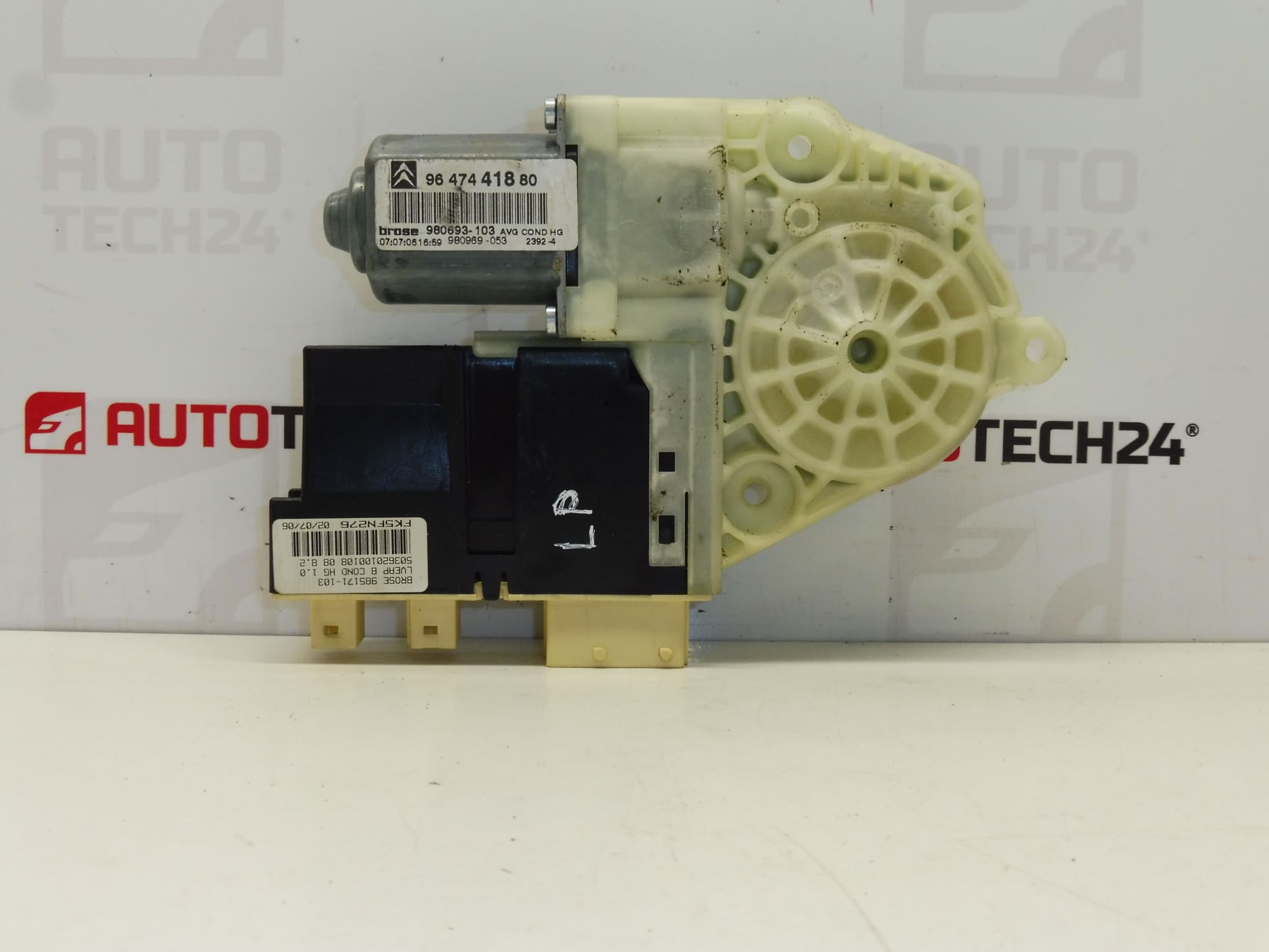 Citroën C4 Vänster Window Motor 9647441880 9222AY
