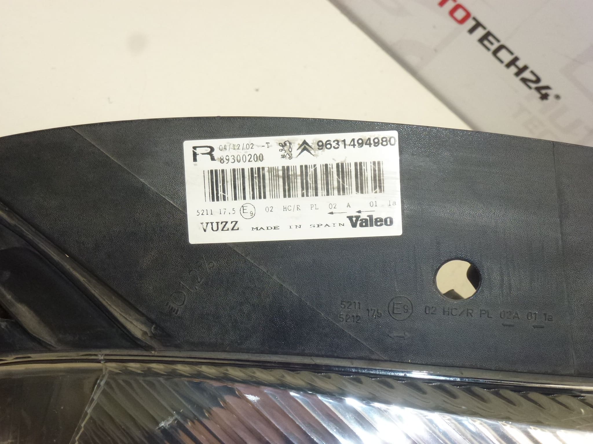 Ljus Citroën Xsara Picasso Höger -04 9631494980 6205W0 - Bild 2