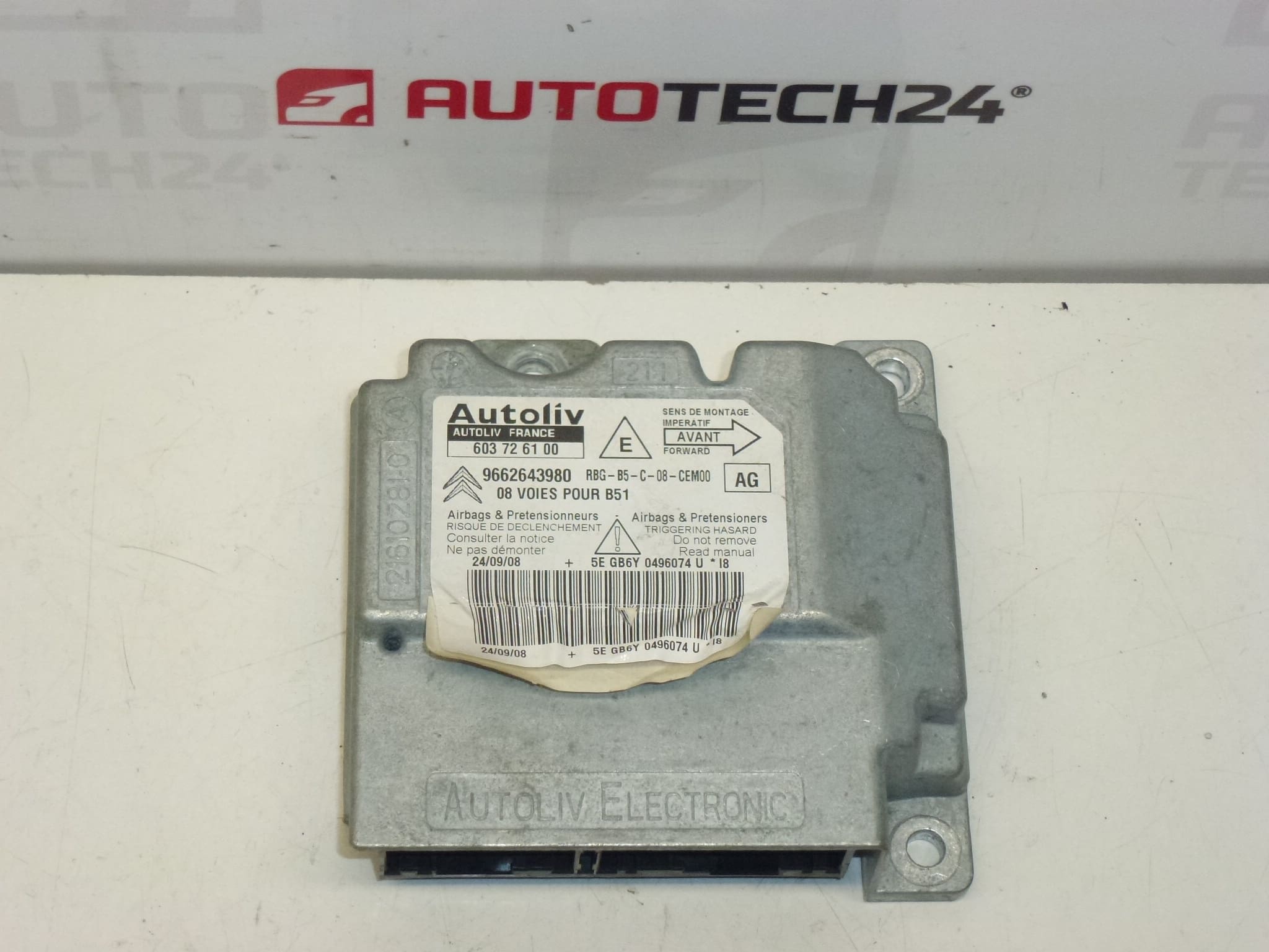 Citroën C4 krockkuddeenhet 9662643980 603726100