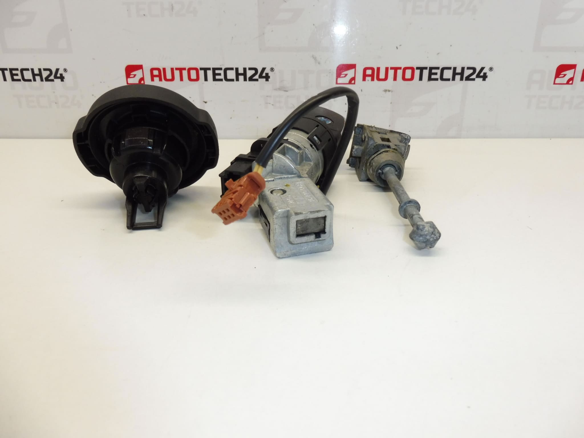 Låssats med 1 Nyckel Citroën Peugeot 4162KF 1609233980 1606423680 - Bild 2