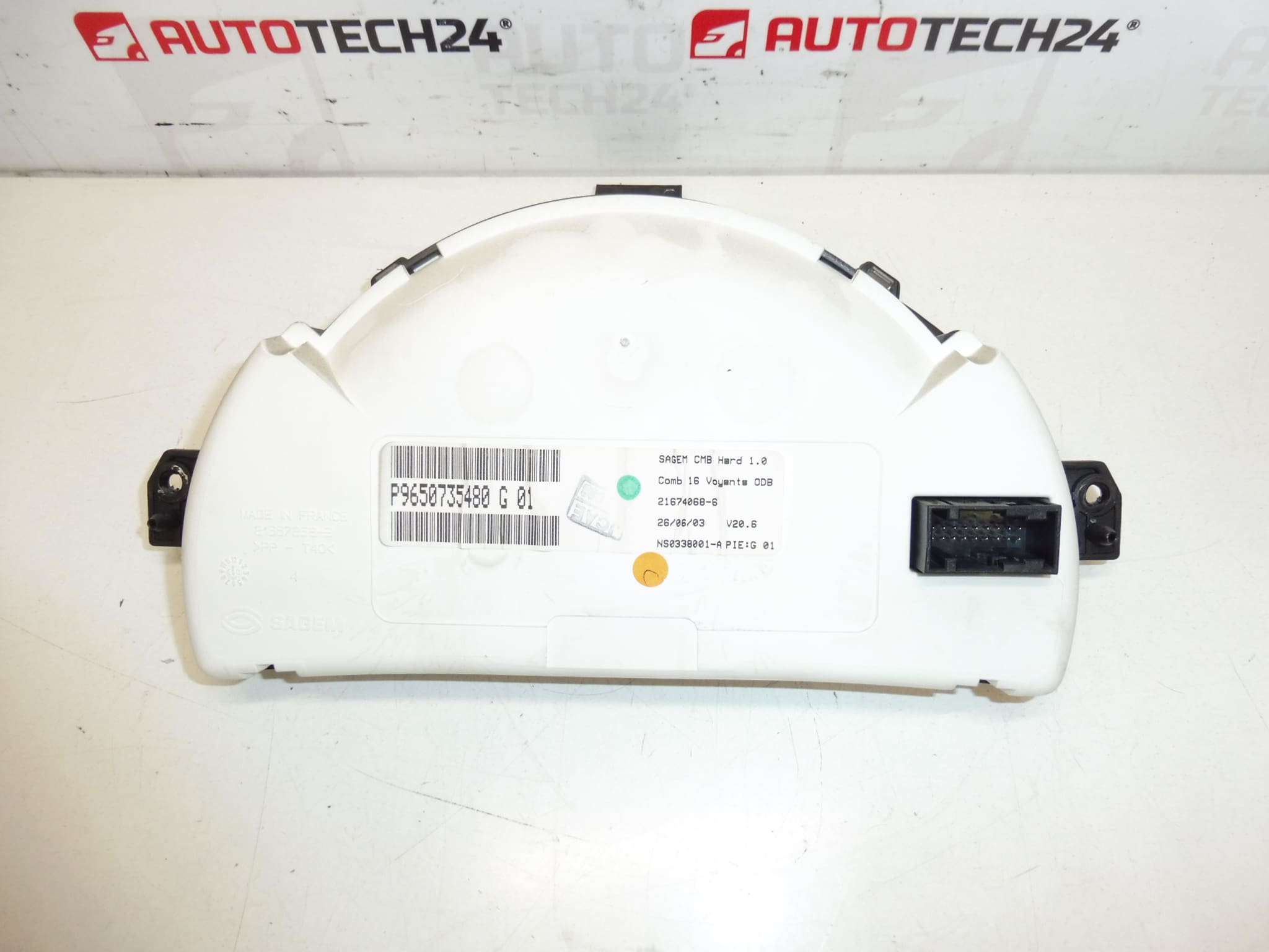 Tachometer Citroën C2 C3 Sensodrive 145000 km 9650735480 - Bild 2