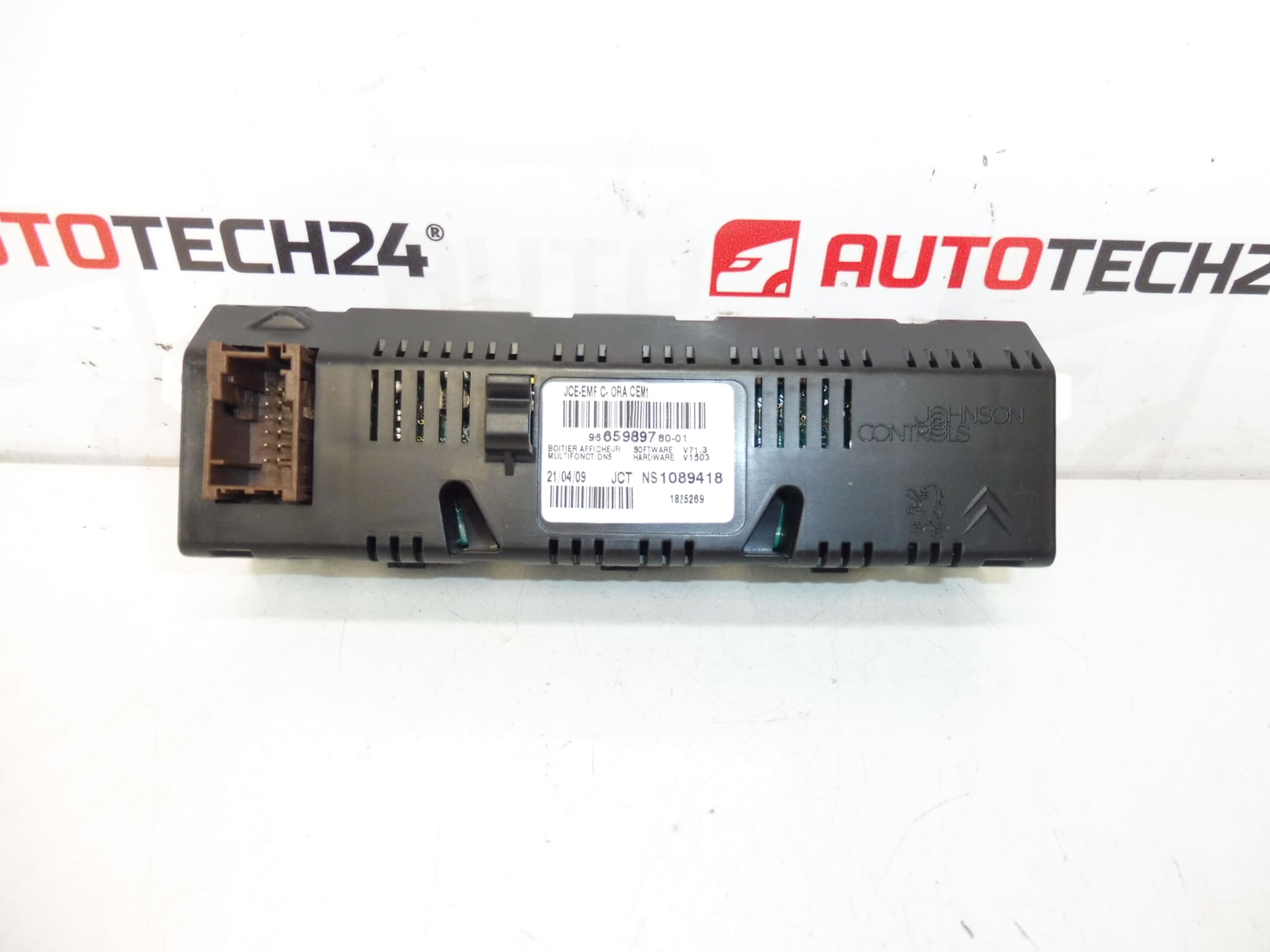 Display för radiodator Citroën Peugeot 9665989780 9821852480 6593E6 - Bild 2