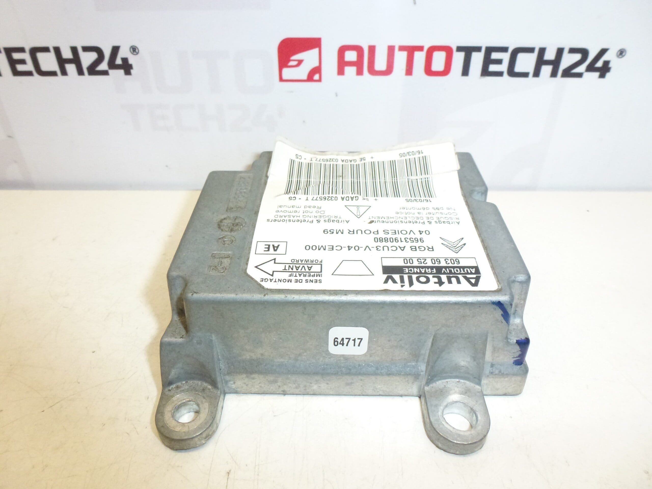 Citroën Peugeot Airbag Unit 9653190880 603602500 - Bild 2