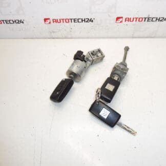 Uppsättning lås och 3 nycklar Citroën Peugeot 4162KF 4162KC
