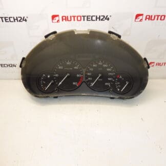 Hastighetsmätare 176 tusen km Peugeot 206 9648836380 6104TX
