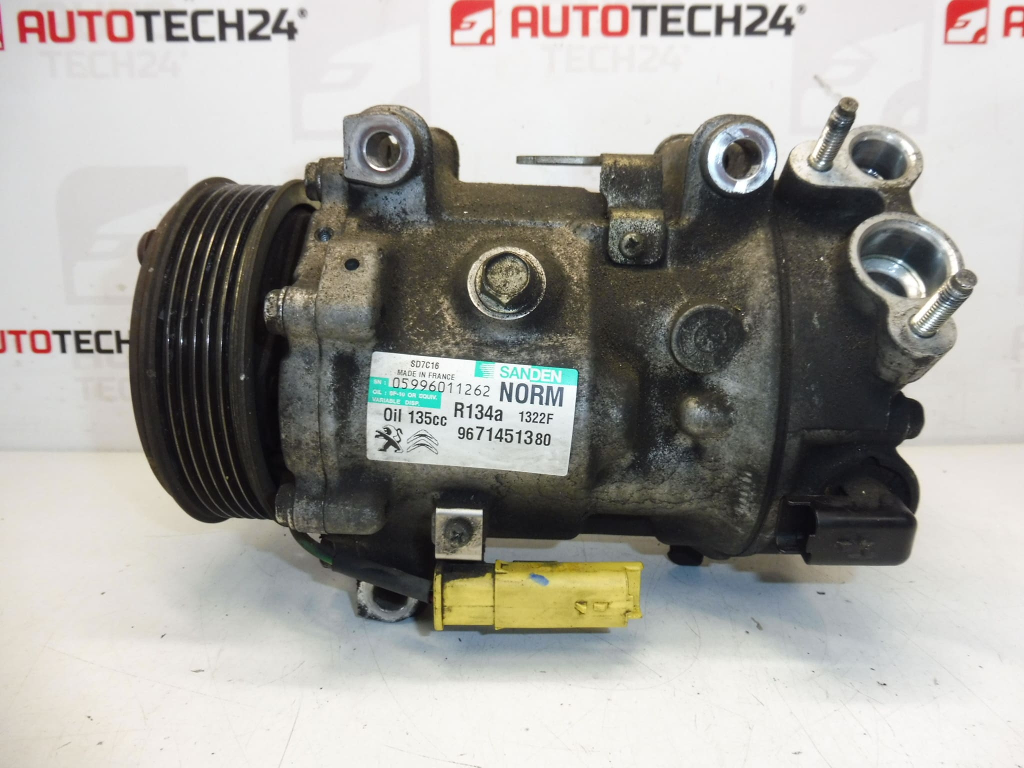 Luftkonditioneringskompressor Sanden SD7C16 9671451380 1322F 6453ZS - Bild 2