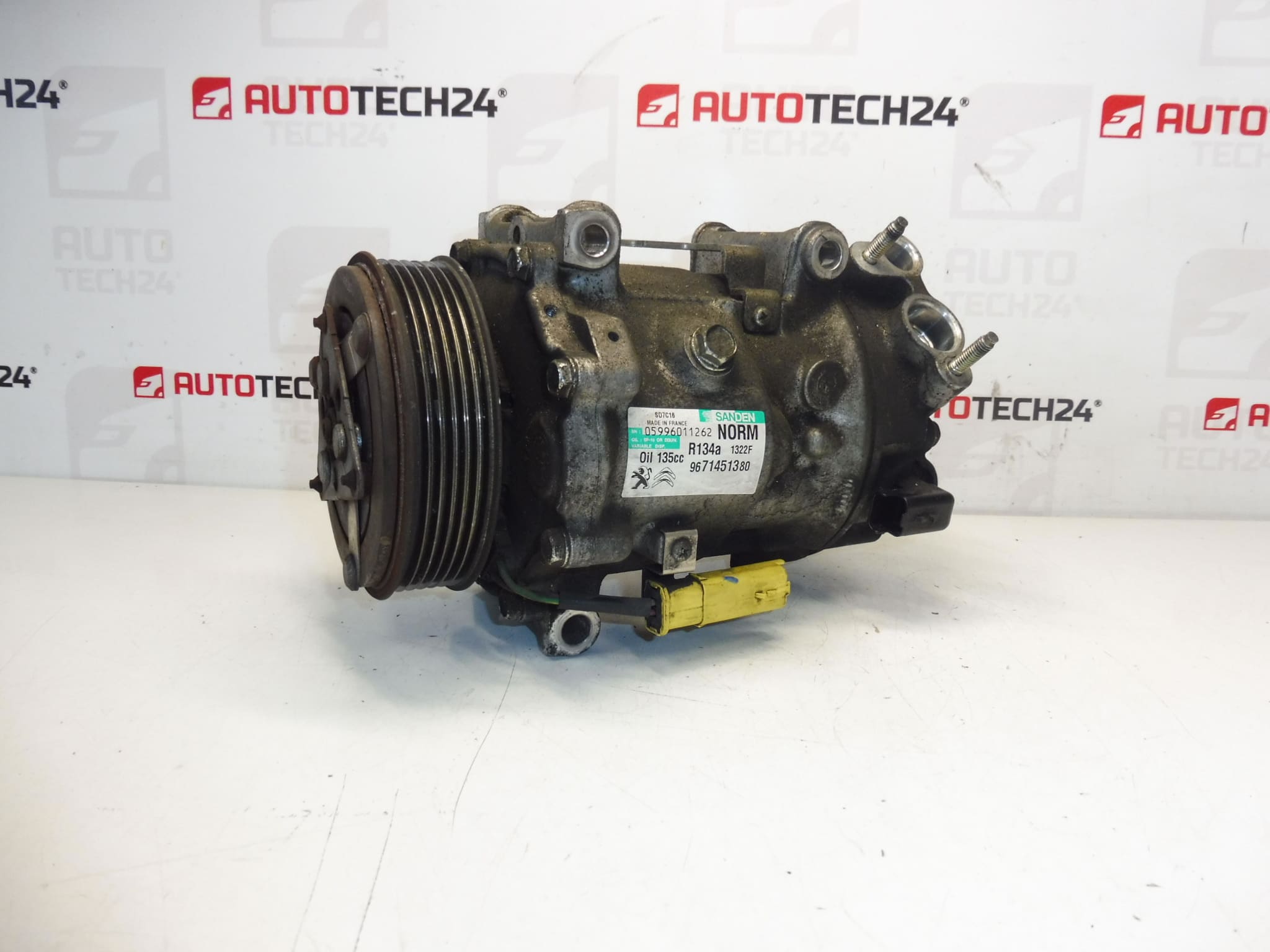 Luftkonditioneringskompressor Sanden SD7C16 9671451380 1322F 6453ZS